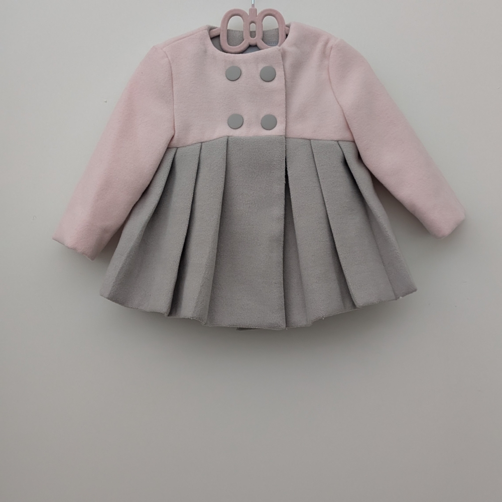 Tahari Baby Pink and Cream Coat